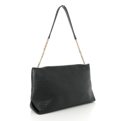 Burberry Signature Grain Large Mildenhall Shoulder Bag Black 3 of 12