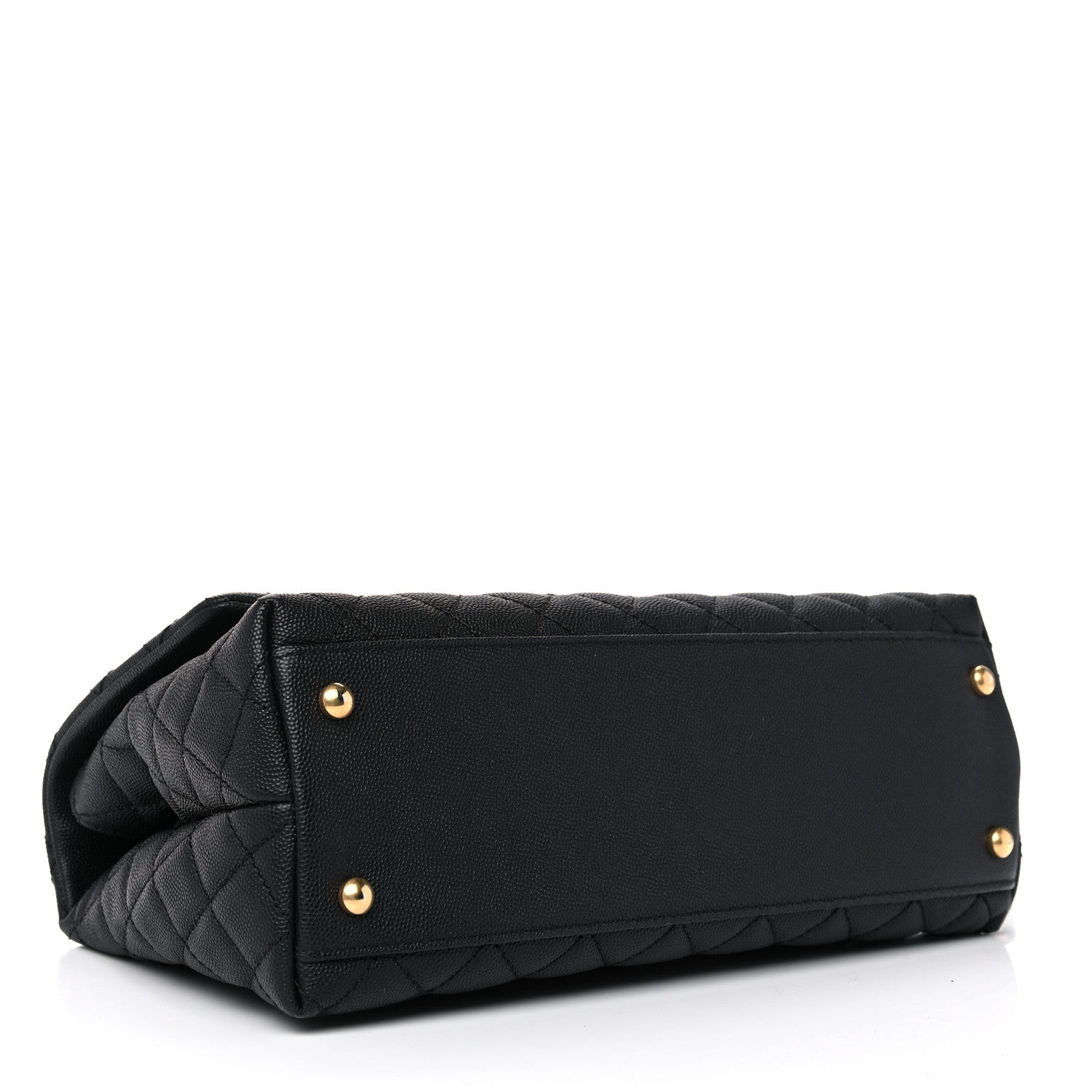 Chanel Caviar Lizard Quilted Small Coco Handle Flap Black 4 of 10