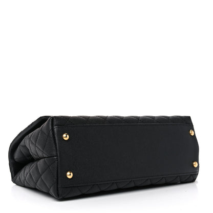 Chanel Caviar Lizard Quilted Small Coco Handle Flap Black 4 of 10