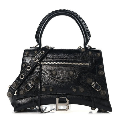 Balenciaga Arena Lambskin Medium Hourglass X Le Cagole Top Handle Bag Black 1 of 9