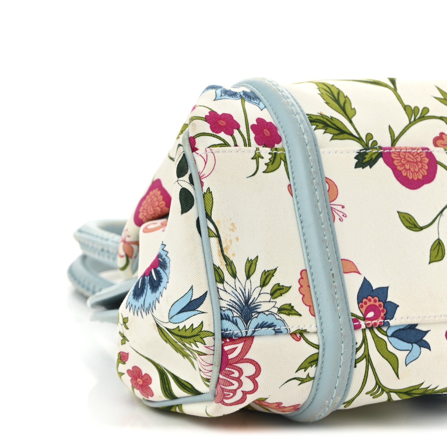 Christian Dior Canvas Floral Frame Satchel 9 of 16