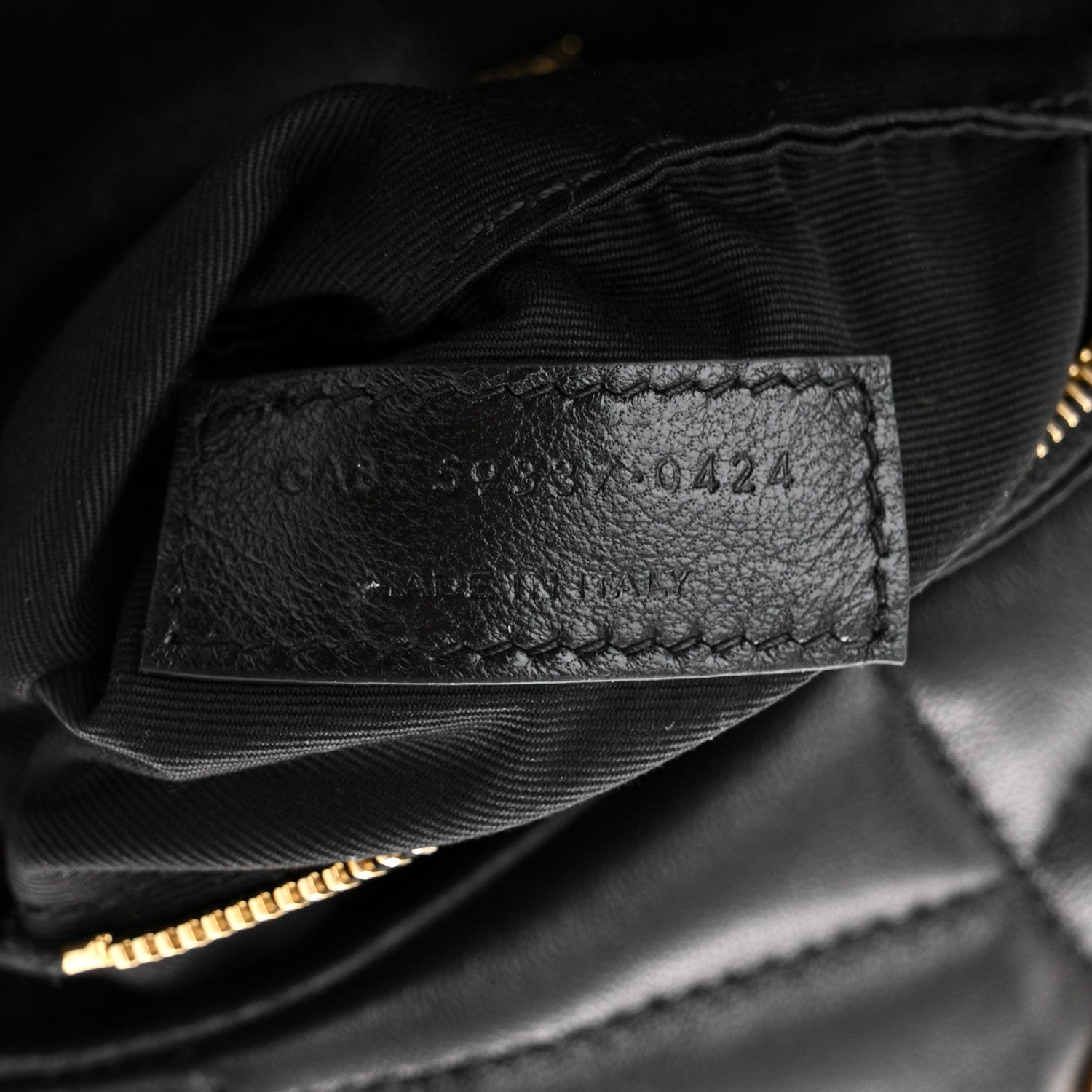 Saint Laurent Lambskin Quilted Toy Loulou Puffer Monogram Chain Satchel Black 7 of 11