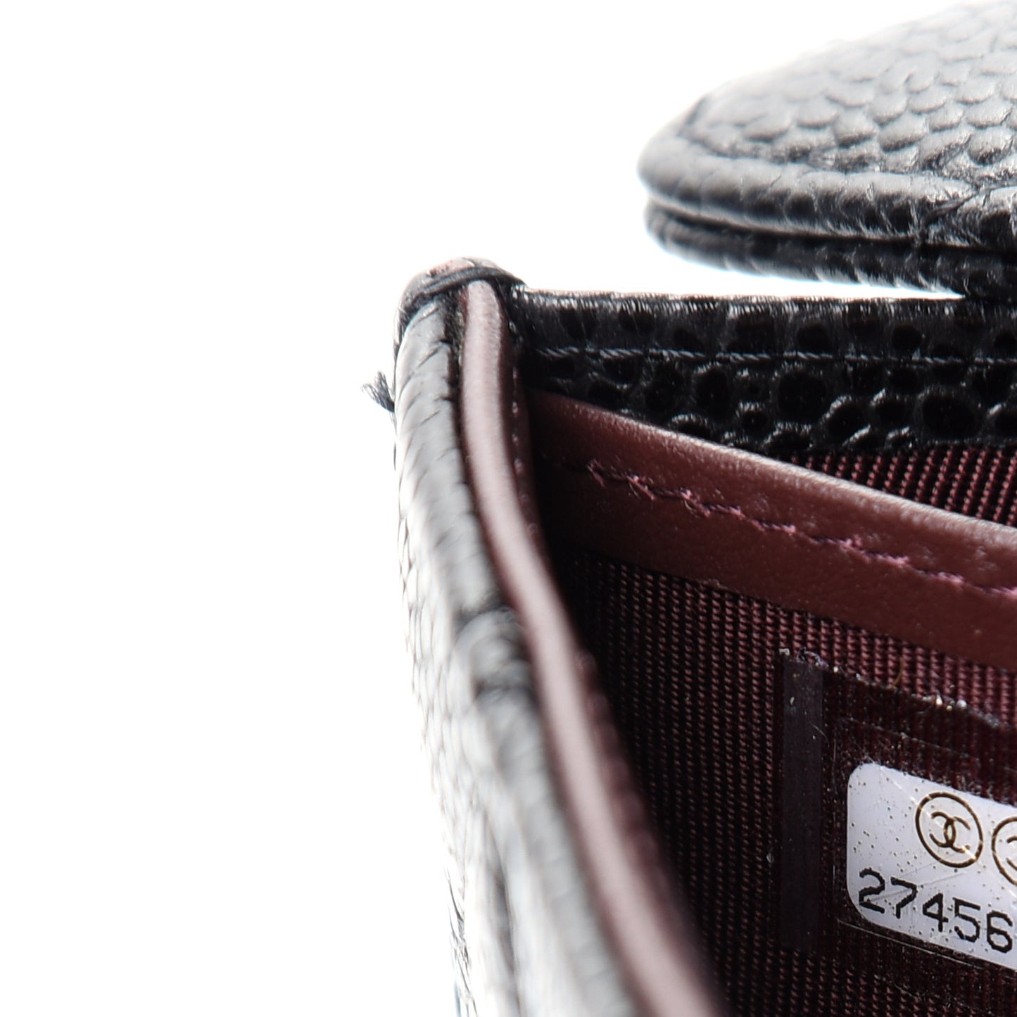 Caviar Quilted Large Gusset Flap Wallet Black