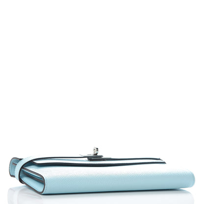 Hermes Epsom Kelly Longue Wallet Bleu Zephyr 4 of 8