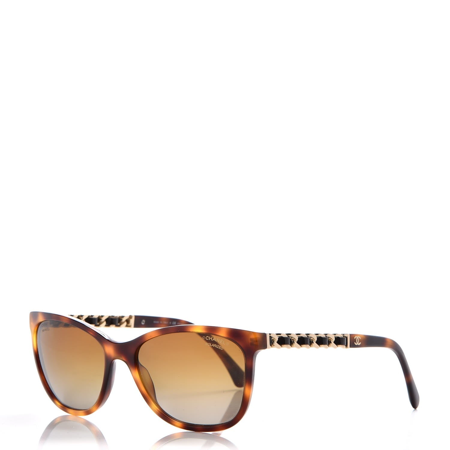 Chanel Butterfly Chain Sunglasses 5260Q Tortoise 1 of 8