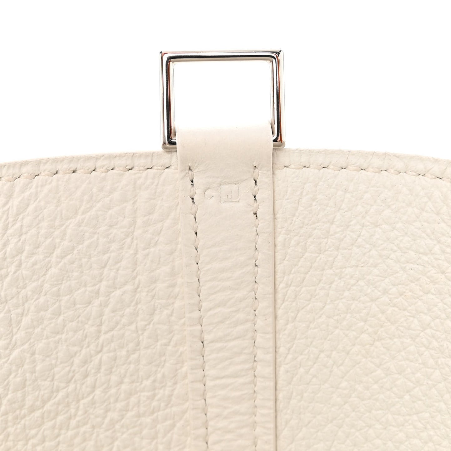 Taurillon Clemence Epsom Picotin 18 PM White Orange
