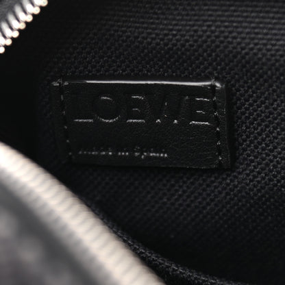 Loewe Jacquard Anagram Calfskin Military Messenger Bag Anthracite Black 6 of 8