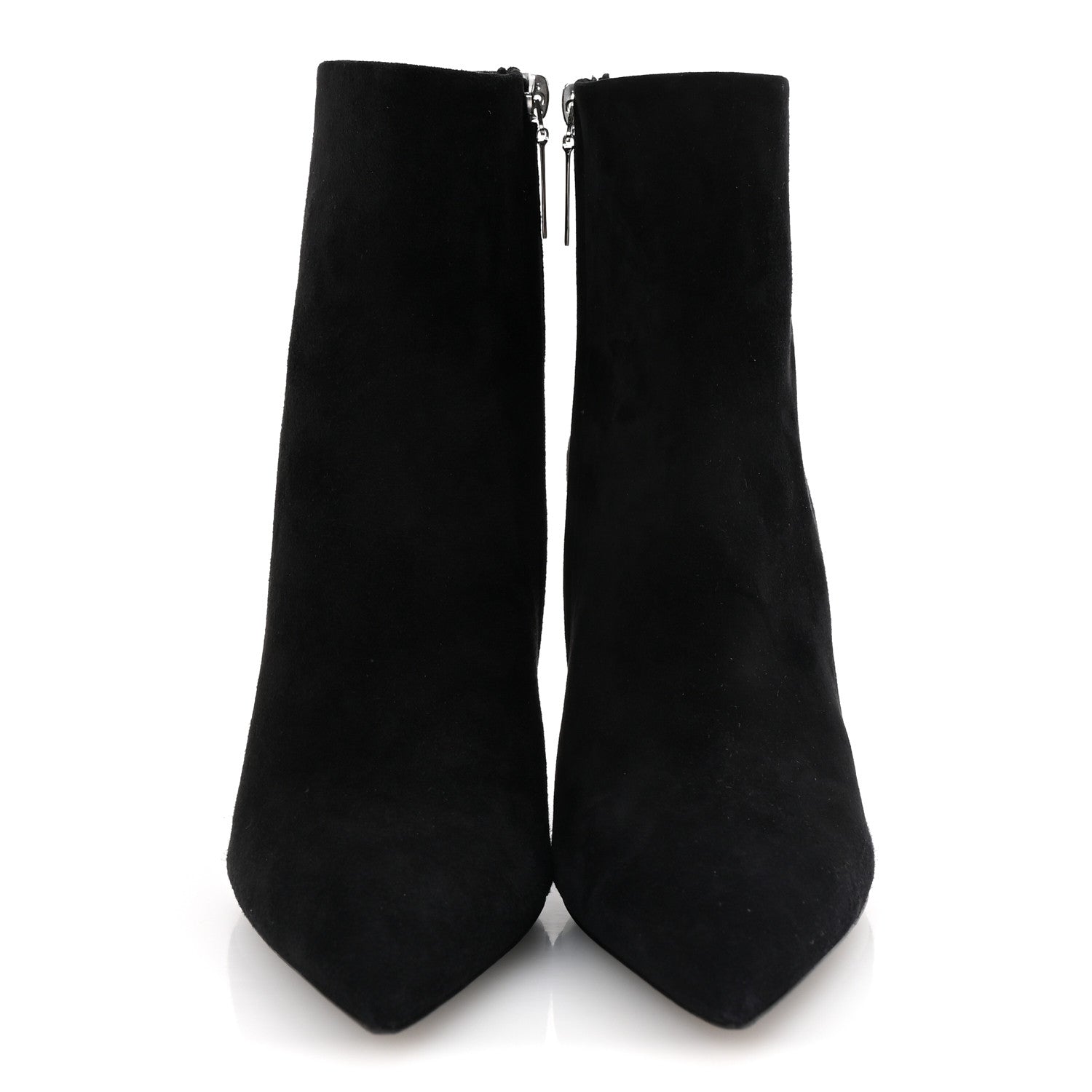 Saint Laurent Suede Studded Kiki 85 Zip Boot 37 Black 3 of 10