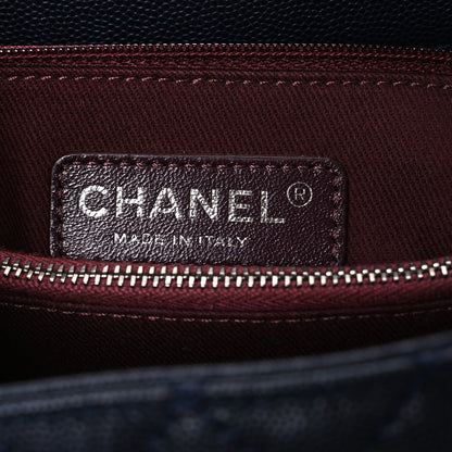 Chanel Caviar Quilted Small Coco Handle Flap Navy 6 of 10