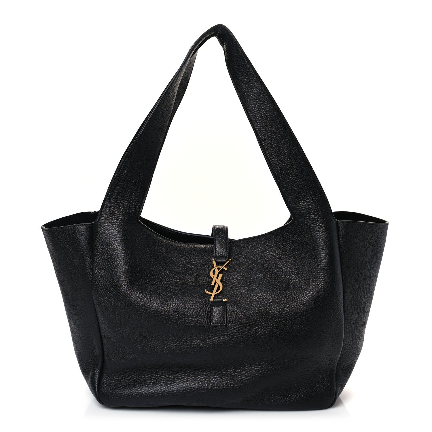 Saint Laurent Grained Deerskin Bea Tote Black 1 of 9