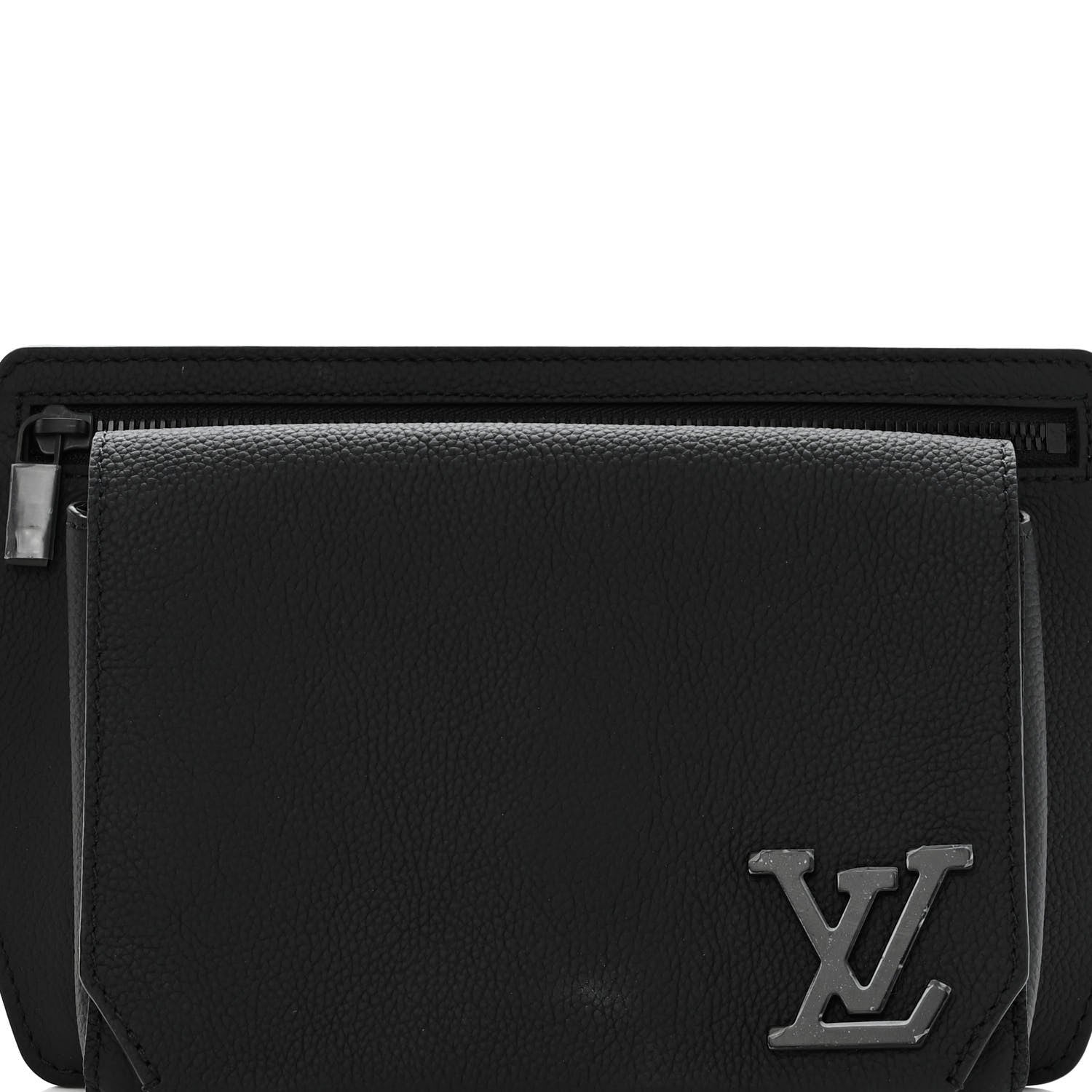Louis Vuitton Grained Calfskin Aerogram Takeoff Sling Black 7 of 12