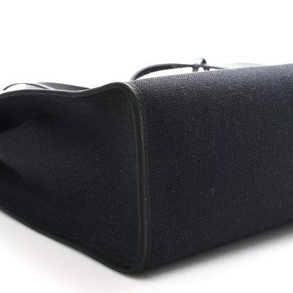 Hermes Military Toile Vache Hunter Herbag Zip PM 31 Black 10 of 12