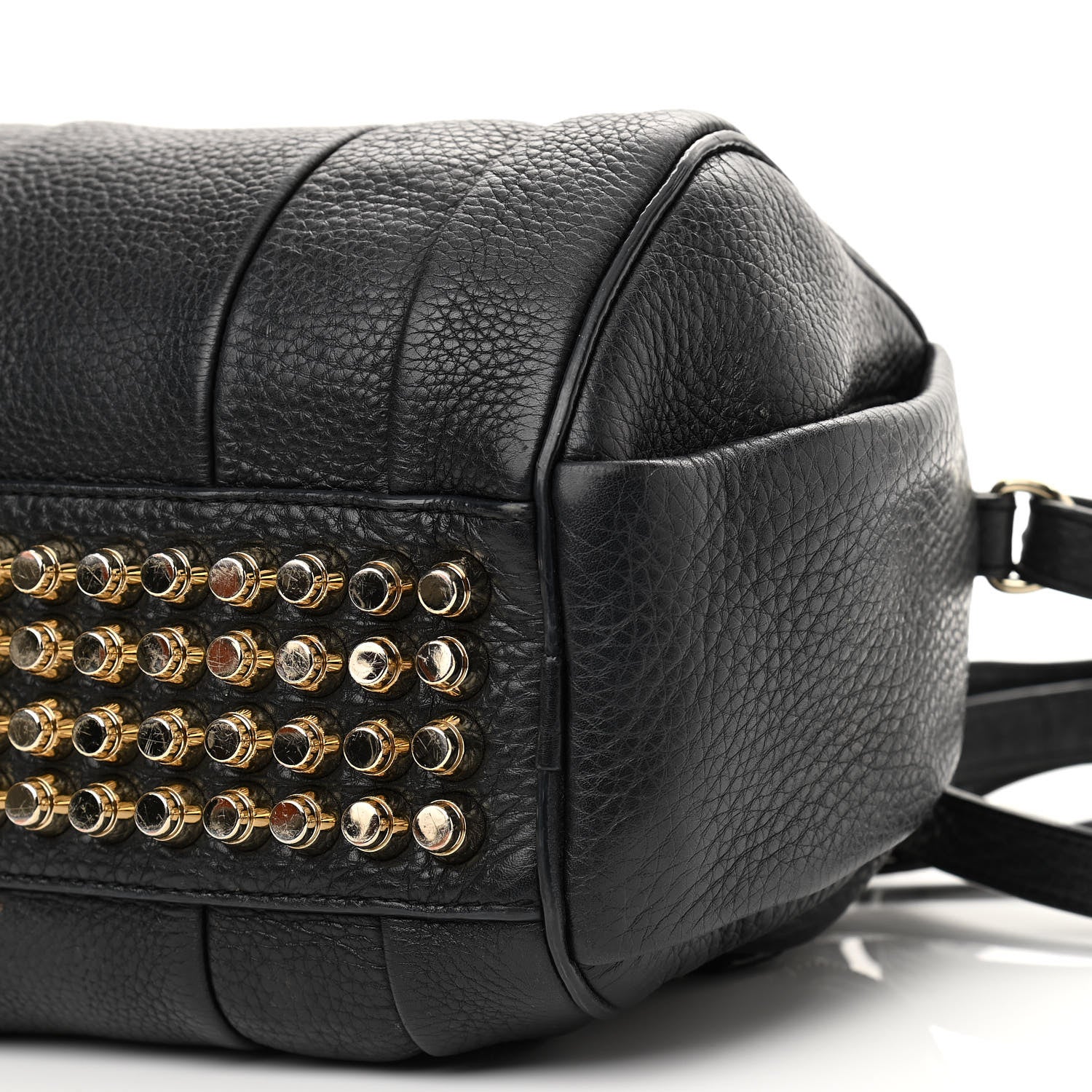 Alexander Wang Pebbled Lambskin Mini Rockie Black Gold Hardware 6 of 17