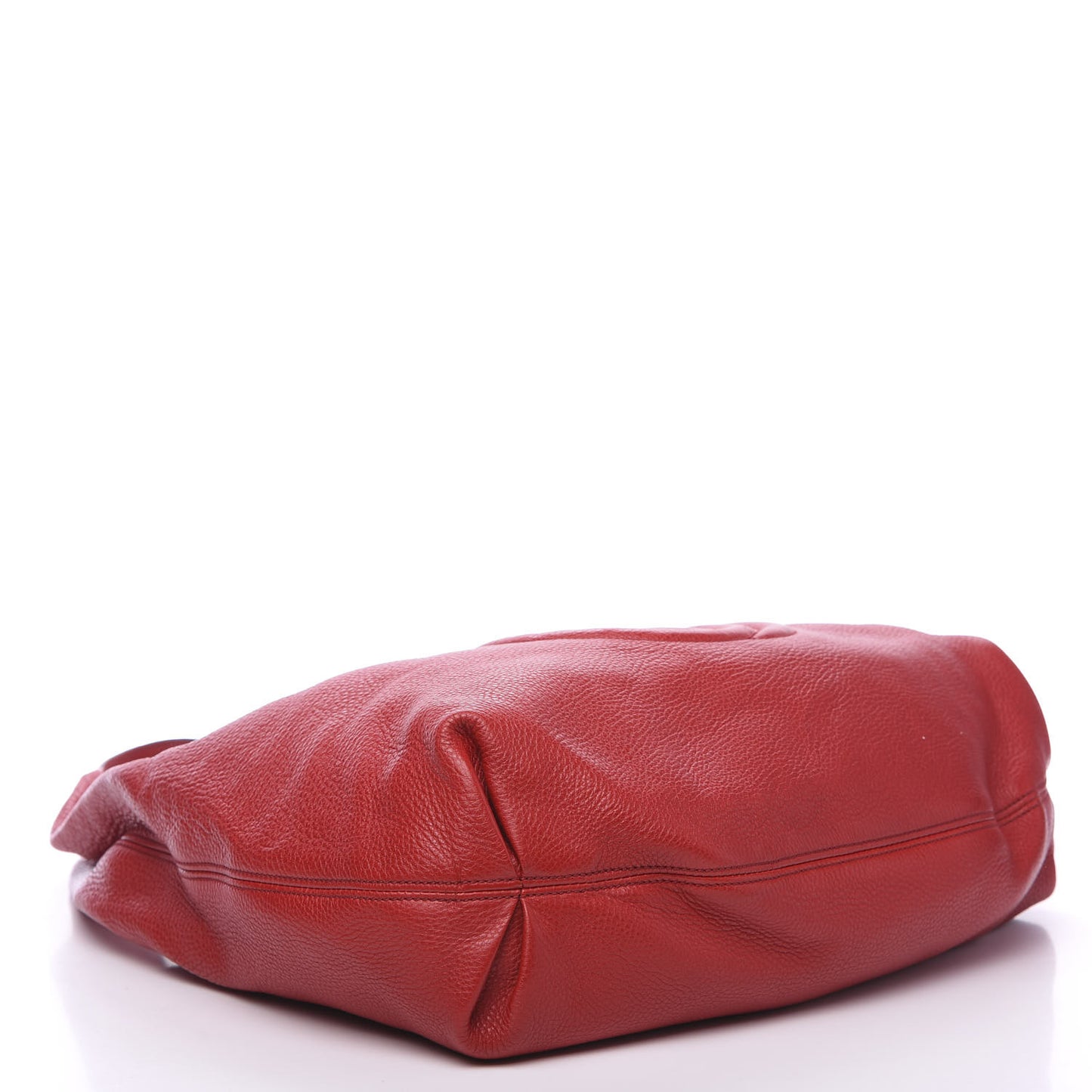 Pebbled Calfskin Large Soho Hobo Red