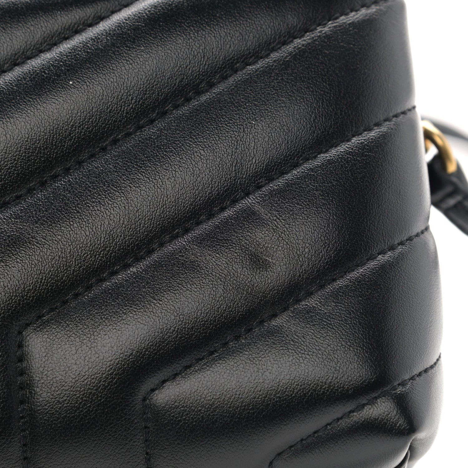Saint Laurent Calfskin Y Quilted Monogram Toy Loulou Crossbody Bag Black 12 of 14