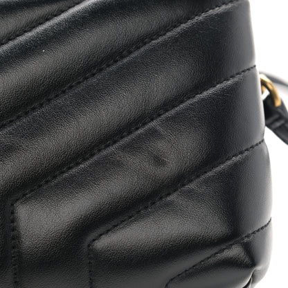 Saint Laurent Calfskin Y Quilted Monogram Toy Loulou Crossbody Bag Black 12 of 14