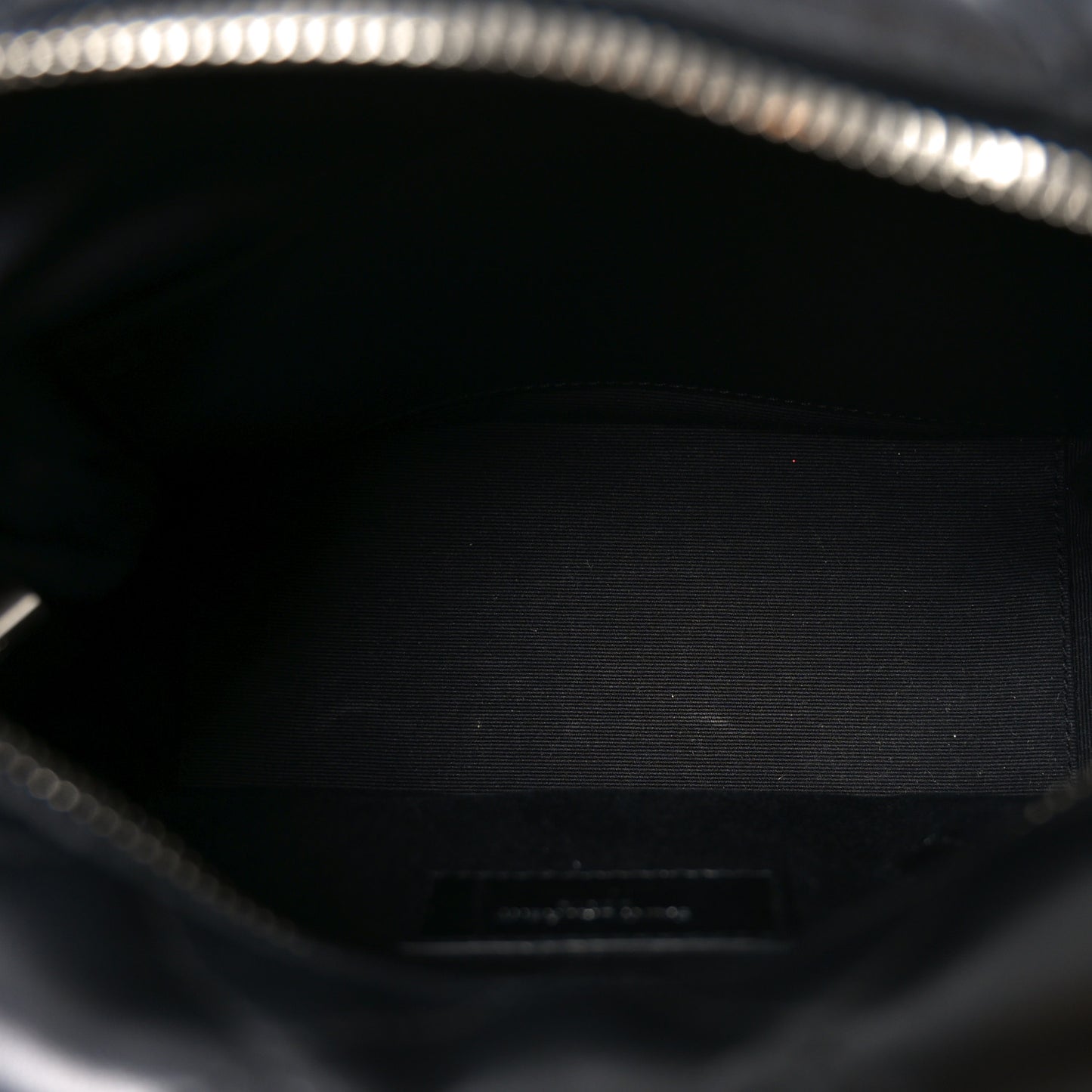 Calfskin Y Quilted Monogram Small Loulou Bowling Bag Black