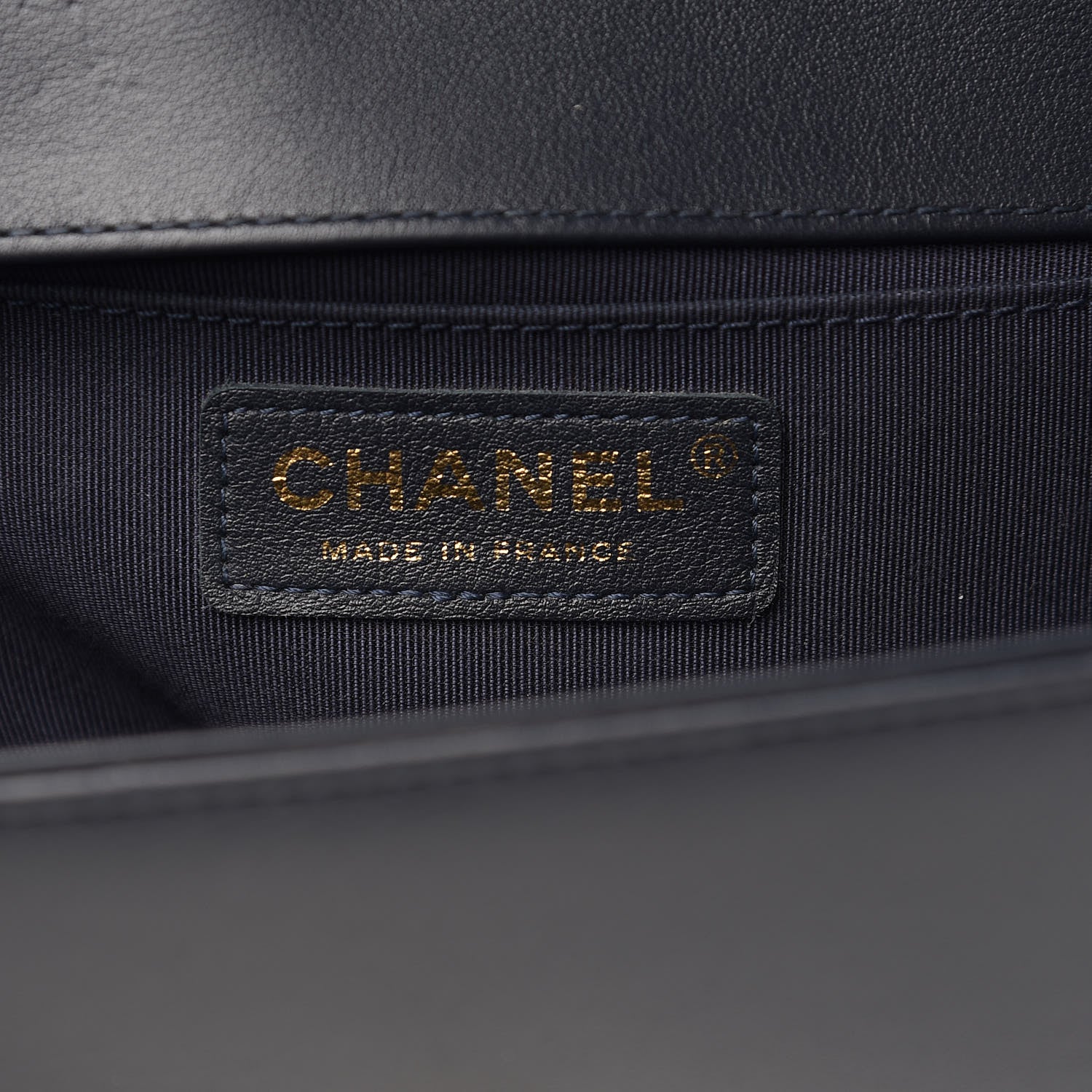 Chanel Lambskin Braided Woven Medium Boy Flap Navy Black 6 of 9