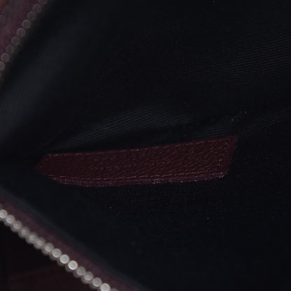 Saint Laurent Grained Calfskin Small Cabas Rive Gauche Amaranto 7 of 7