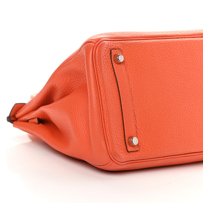 Hermes Taurillon Clemence Birkin 30 Feu 10 of 14