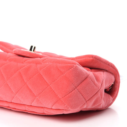 Chanel Velvet Quilted Mini Rectangular Pearl Crush Flap Coral 7 of 11