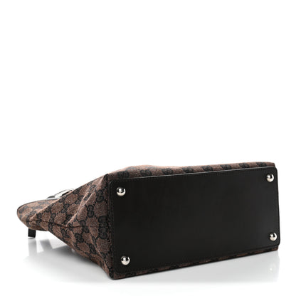 Gucci Monogram Eclipse Tote Dark Brown 4 of 12