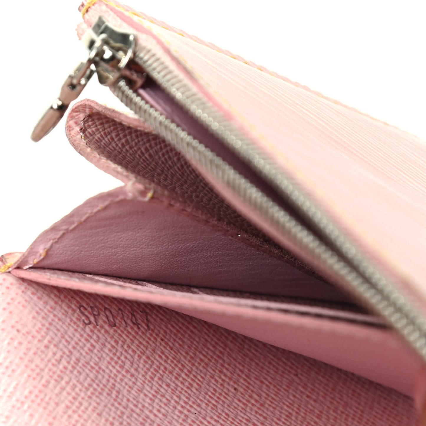 Epi Mechanical Flowers Twist Chain Wallet Rose Ballerine