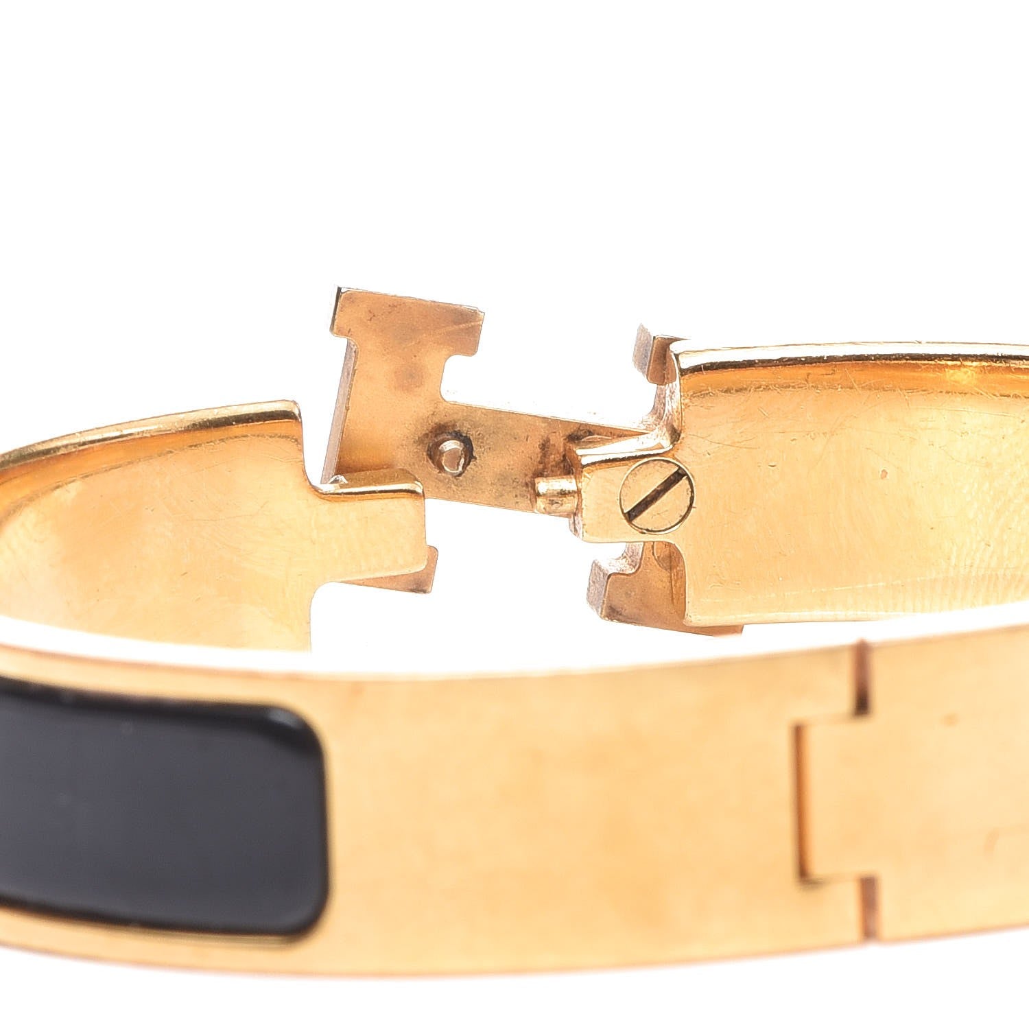 Hermes Enamel Narrow Clic Clac H Bracelet PM Black 5 of 6