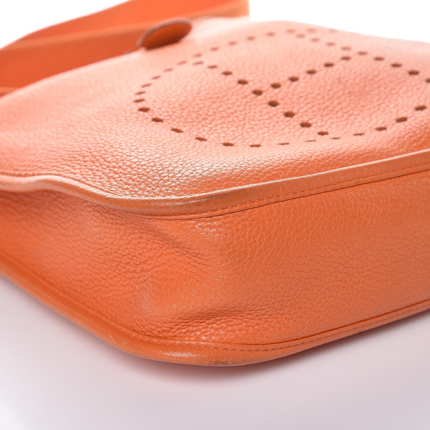 Hermes Taurillon Clemence Evelyne PM Orange 12 of 17