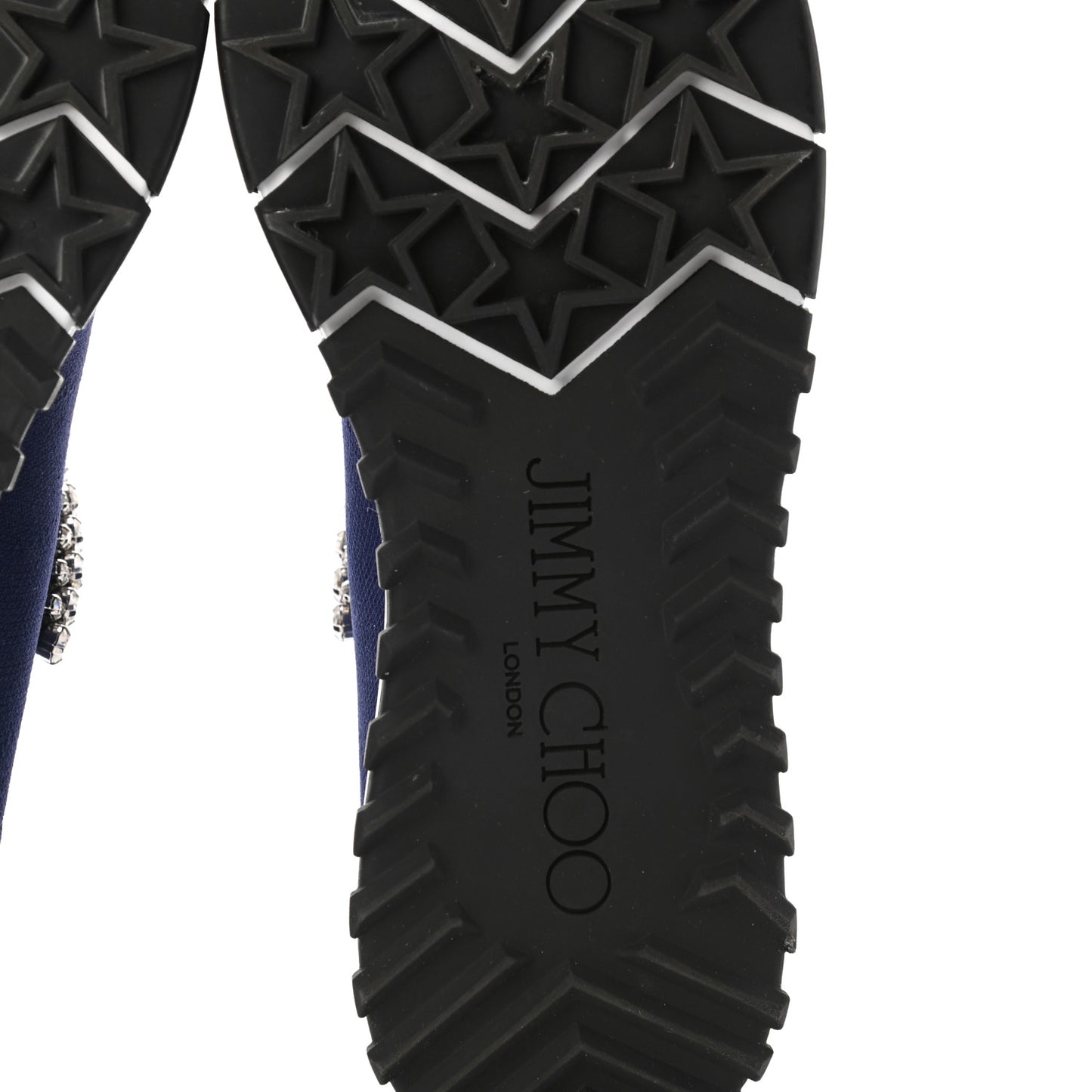 Knit Crystal Pearl Verona Sneaker 36.5 Navy