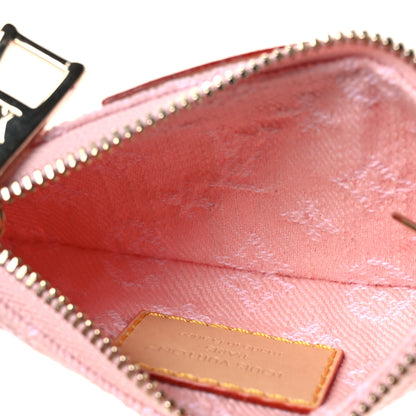 Louis Vuitton Monogram Denim Key Pouch Washed Pink 5 of 7