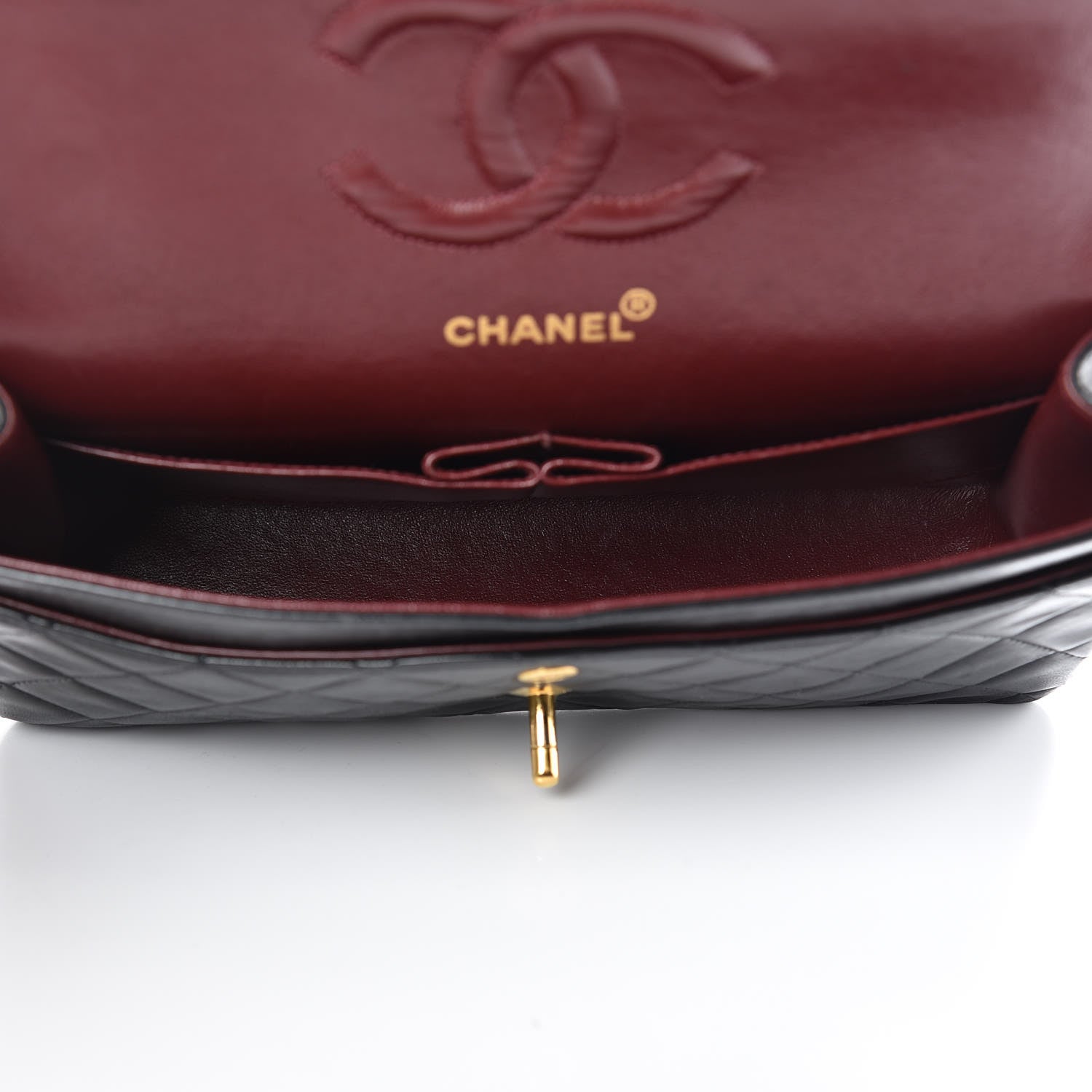 Chanel Lambskin Quilted Medium Double Flap Black 5 of 16