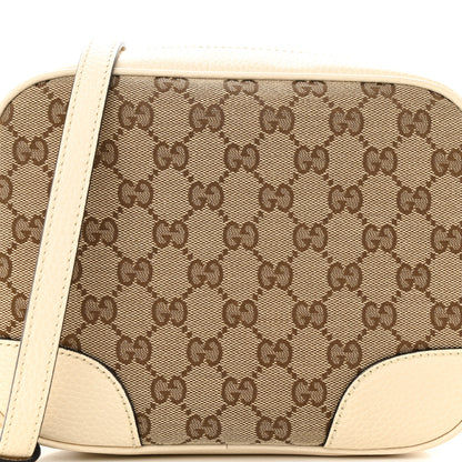 Gucci Monogram Dollar Calfskin Mini Bree Messenger Bag Beige Ebony Avoire 8 of 10