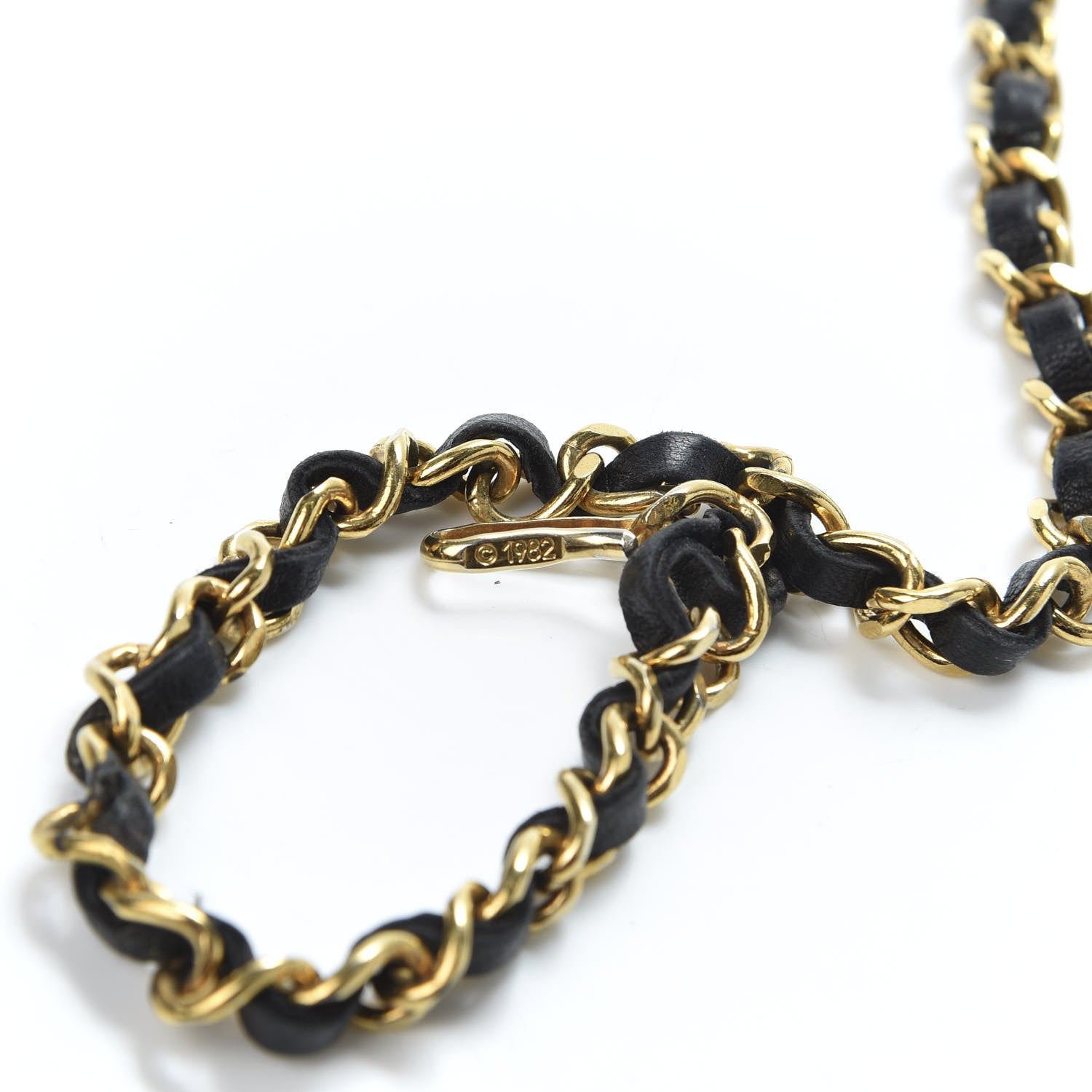 Chanel Lambskin Chain CC Medallion Belt Black Gold 5 of 9