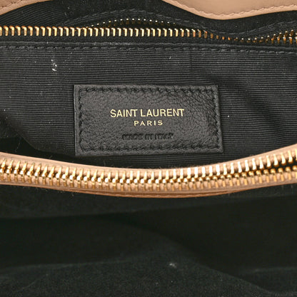 Saint Laurent Calfskin Y Quilted Monogram Medium Loulou Chain Satchel Dark Latte 5 of 10