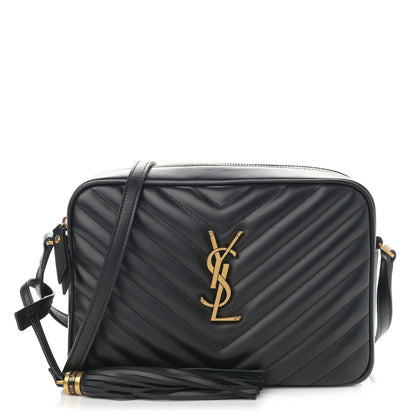 Saint Laurent Calfskin Matelasse Monogram Lou Camera Bag Black 1 of 10
