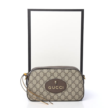 Gucci GG Supreme Monogram Web Neo Vintage Shoulder Bag Beige New Acero Crop 9 of 9