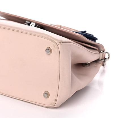 Christian Dior Smooth Calfskin Medium Be Dior Flap Pink Blue 10 of 13