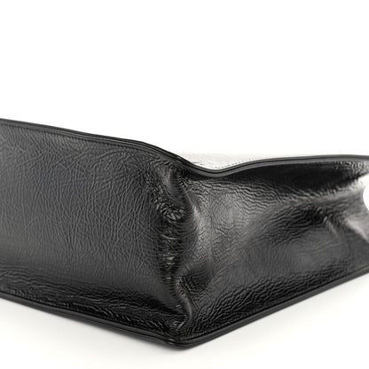 Chanel Shiny Aged Calfskin Shopping Bag Black 10 of 10