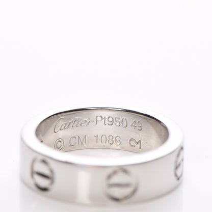 Cartier Platinum Diamond 5.5mm LOVE Ring 49 4.75 4 of 6
