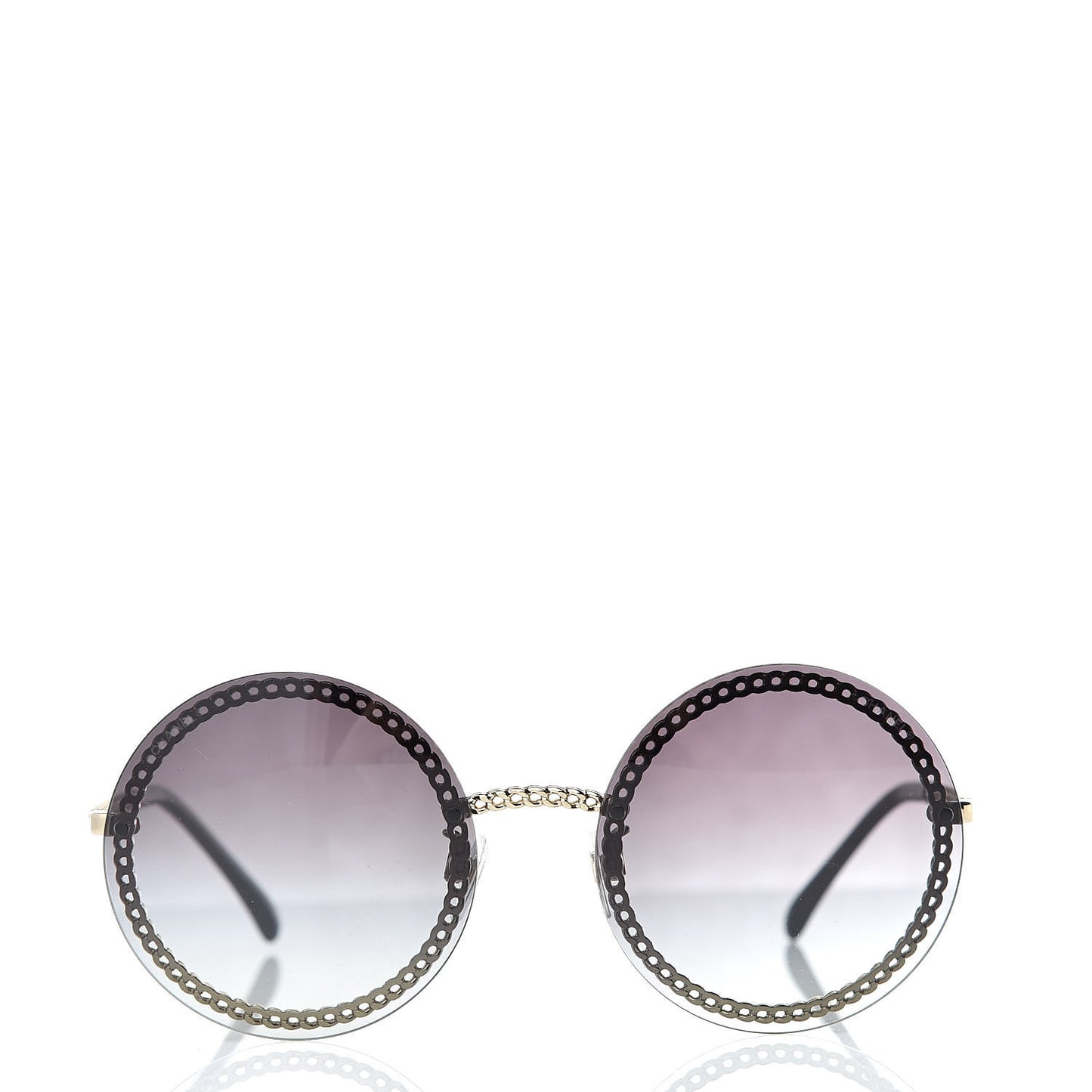 Round Chain Sunglasses 4245 Gold