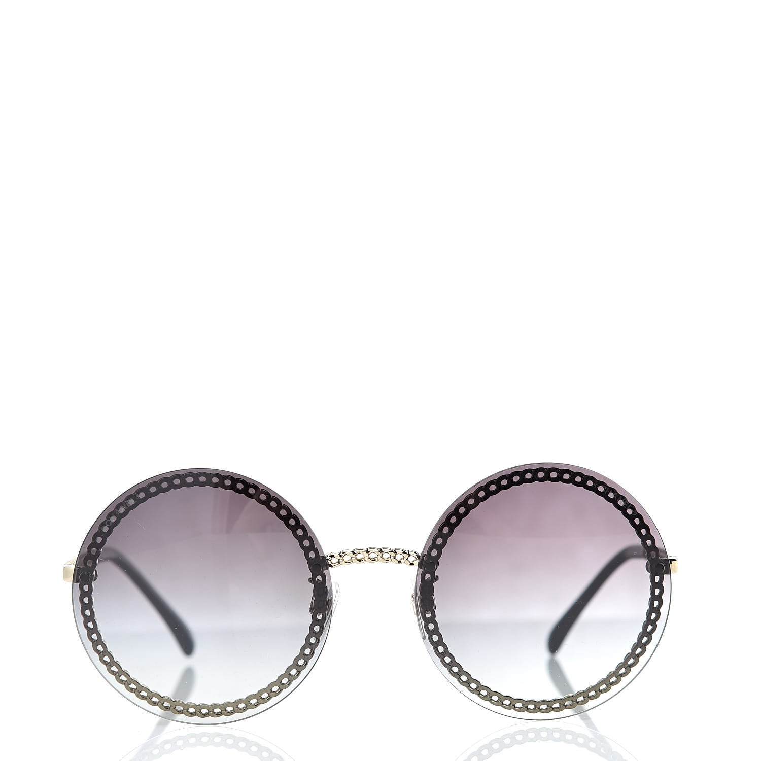 Chanel Round Chain Sunglasses 4245 Gold 4 of 9