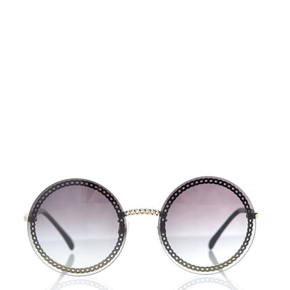 Chanel Round Chain Sunglasses 4245 Gold 4 of 9
