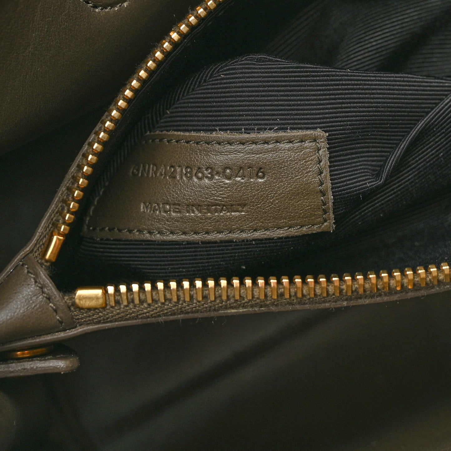 Grained Calfskin Baby Sac De Jour Bronze