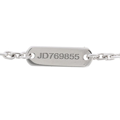 Van Cleef & Arpels 18K White Gold Guilloche Vintage Alhambra Pendant Necklace 4 of 6