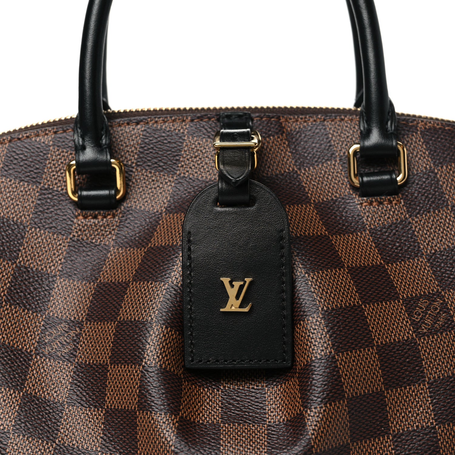 Louis Vuitton Damier Ebene Odeon Tote PM Black 7 of 9