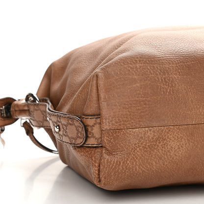 Gucci Calfskin Large Bamboo Bar Shoulder Bag Light Brown 9 of 13
