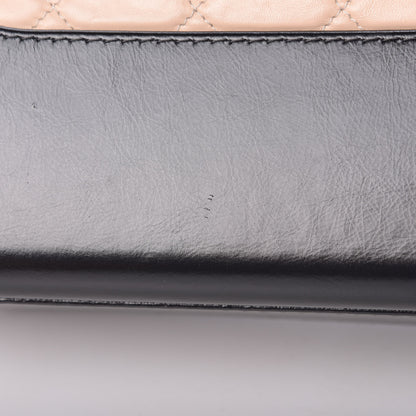 Chanel Aged Calfskin Quilted Medium Gabrielle Hobo Beige Black 12 of 13