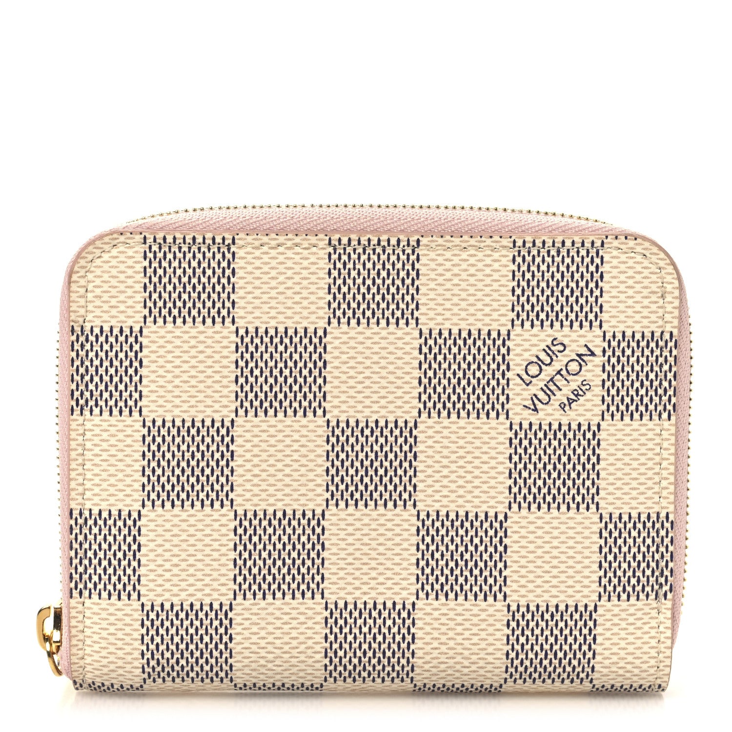 Louis Vuitton Damier Azur Zippy Coin Purse Rose Ballerine 1 of 6