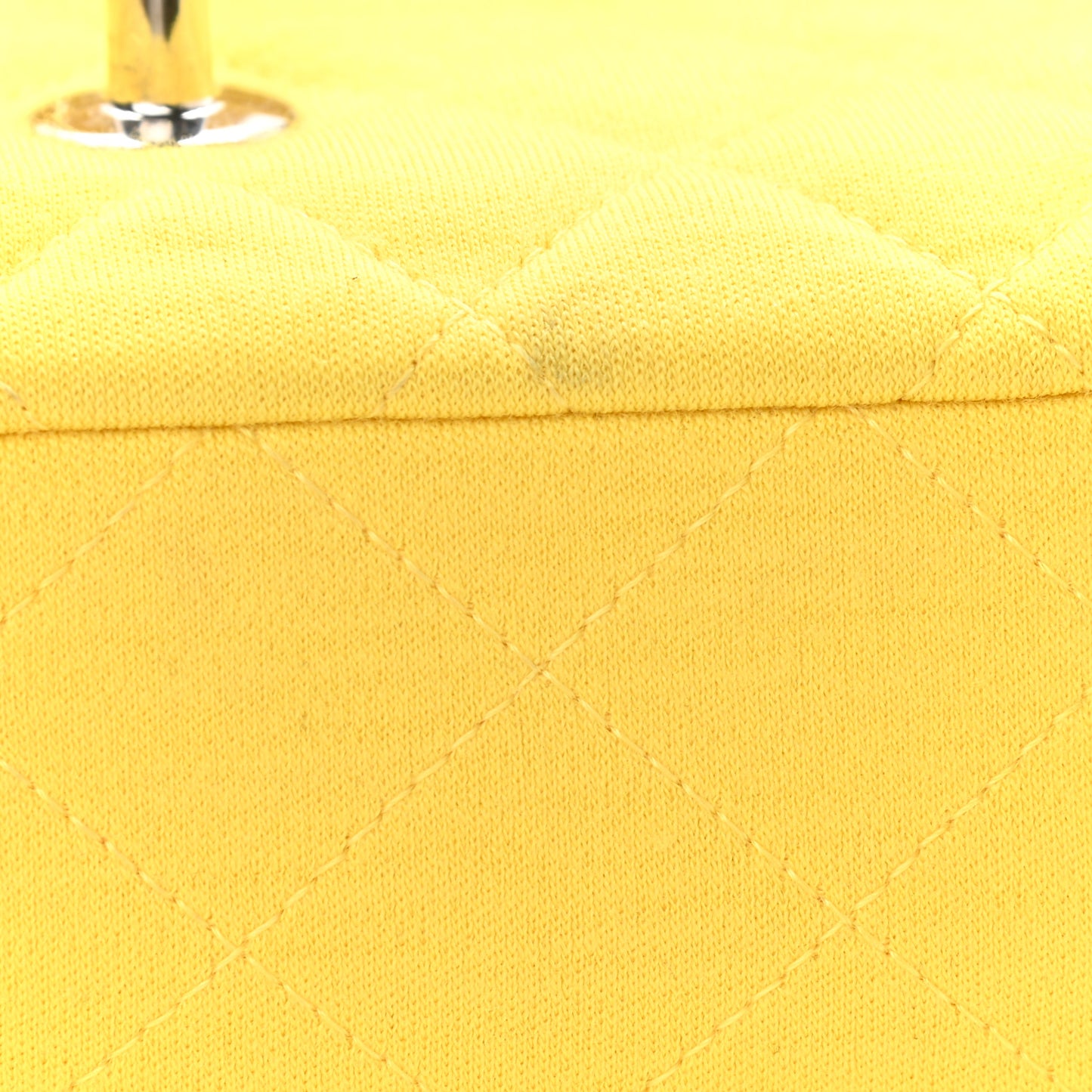 Jersey Quilted Medium Double Flap Yellow